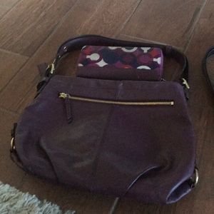 Coach shoulder bag and matching wallet